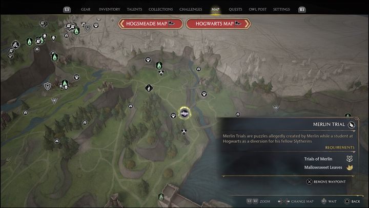 Link to the map: Merlin Trial - Poidsear Coast #10 - Hogwarts Legacy: Poidsear Coast - all Merlin Trials - Hogwarts Legacy: Merlins Trials - Hogwarts Legacy Guide