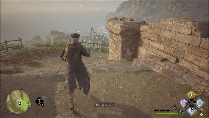 Use the Lumos spell , as you'll have to lead three groups of butterflies to separate shrines in this trial - Hogwarts Legacy: Poidsear Coast - all Merlin Trials - Hogwarts Legacy: Merlins Trials - Hogwarts Legacy Guide