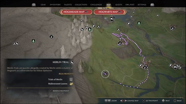 Link to the map: Merlin Trial - Hogwarts Valley #14 - Hogwarts Legacy: Hogwarts Valley - all Merlin Trials - Hogwarts Legacy: Merlins Trials - Hogwarts Legacy Guide