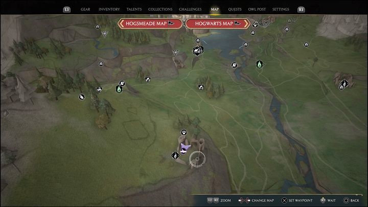 Link to the map: Merlin Trial - Hogwarts Valley #13 - Hogwarts Legacy: Hogwarts Valley - all Merlin Trials - Hogwarts Legacy: Merlins Trials - Hogwarts Legacy Guide