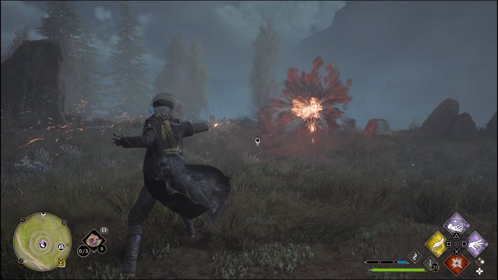 The task is to destroy all the stone structures around the Merlin Trial - Hogwarts Legacy: Hogwarts Valley - all Merlin Trials - Hogwarts Legacy: Merlins Trials - Hogwarts Legacy Guide