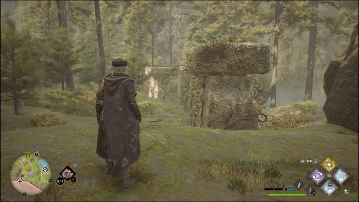 After activating Merlin Trial, all you have to do is walk to the other end of the platforms and then jump on each one to complete the quest - Hogwarts Legacy: Hogwarts Valley - all Merlin Trials - Hogwarts Legacy: Merlins Trials - Hogwarts Legacy Guide