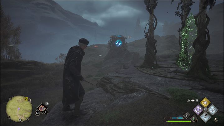 The task is to lead three groups of butterflies to separate shrines using the Lumos spell - Hogwarts Legacy: Hogwarts Valley - all Merlin Trials - Hogwarts Legacy: Merlins Trials - Hogwarts Legacy Guide