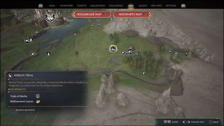 Link to the map: Merlin Trial - Hogwarts Valley #7 - Hogwarts Legacy: Hogwarts Valley - all Merlin Trials - Hogwarts Legacy: Merlins Trials - Hogwarts Legacy Guide