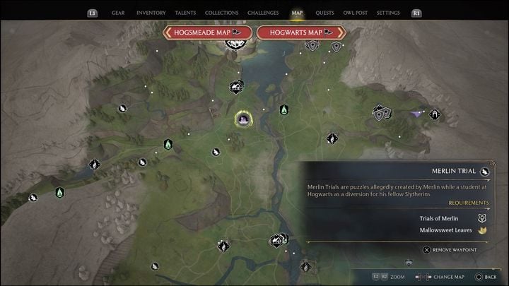 Link to the map: Merlin Trial - Hogwarts Valley #2 - Hogwarts Legacy: Hogwarts Valley - all Merlin Trials - Hogwarts Legacy: Merlins Trials - Hogwarts Legacy Guide