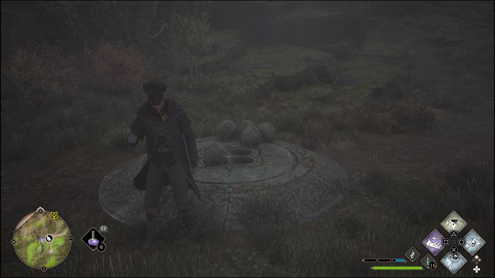 After that, there is nothing left but to draw them to special places visible in the picture - Hogwarts Legacy: Hogwarts Valley - all Merlin Trials - Hogwarts Legacy: Merlins Trials - Hogwarts Legacy Guide