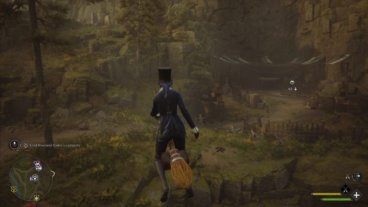 Fly to the camp located in the North Hogwarts Region - Hogwarts Legacy: The Tale of Rowland Oakes - Hogwarts Legacy: Hogwarts side quests - Hogwarts Legacy Guide