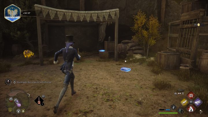 Pick up Rowland's journal and map, located at the entrance to a small cave - Hogwarts Legacy: The Tale of Rowland Oakes - Hogwarts Legacy: Hogwarts side quests - Hogwarts Legacy Guide