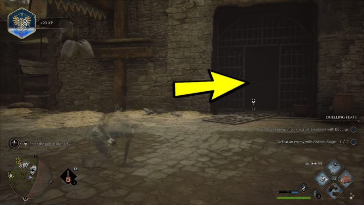 Go along the walls and defeat goblins by the fire - Hogwarts Legacy: The Tale of Rowland Oakes - Hogwarts Legacy: Hogwarts side quests - Hogwarts Legacy Guide