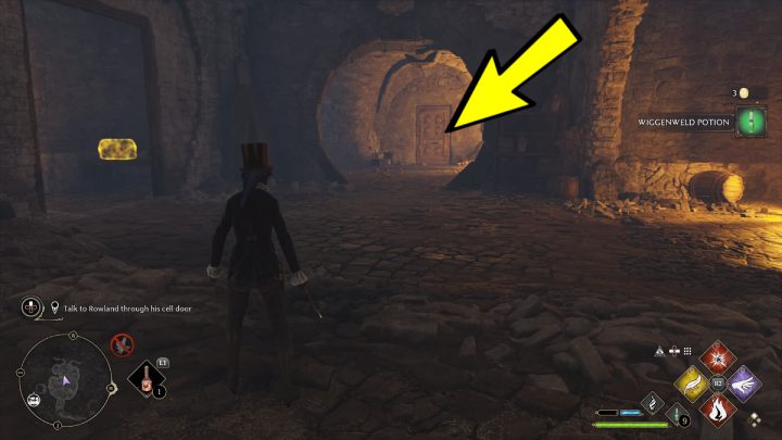 Go to the door and talk to Rowland - Hogwarts Legacy: The Tale of Rowland Oakes - Hogwarts Legacy: Hogwarts side quests - Hogwarts Legacy Guide