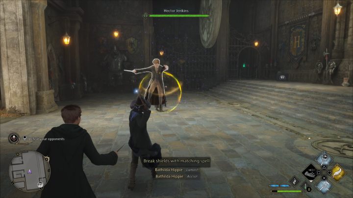 The next round will be against 3 students at level 11 - Hogwarts Legacy: Crossed Wands - walkthrough - Hogwarts Legacy: Hogwarts side quests - Hogwarts Legacy Guide