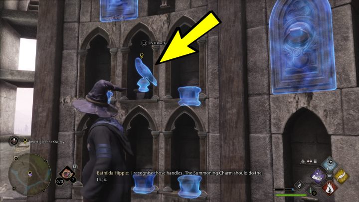 Go to Hogwarts and enter The Owlery - Hogwarts Legacy: Ollivanders Heirloom - Hogwarts Legacy: Main quests - Hogwarts Legacy Guide