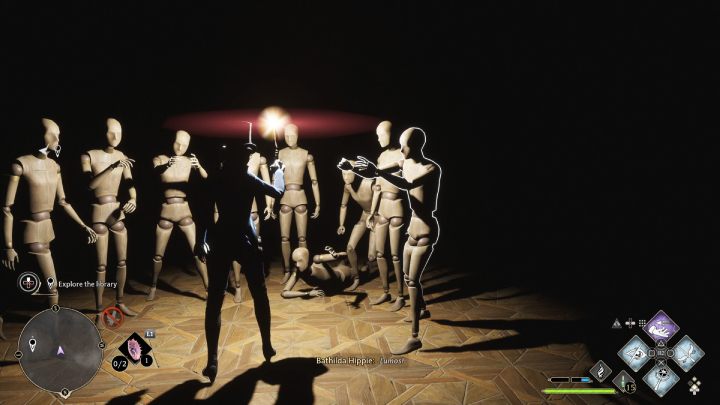 As you approach the end of it, a spider will appear - Hogwarts Legacy: Minding Your Own Business - Hogwarts Legacy: Hogsmeade Side Quests - Hogwarts Legacy Guide