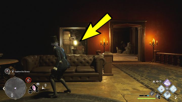 Go through the door, stop by the sofa and turn around - Hogwarts Legacy: Minding Your Own Business - Hogwarts Legacy: Hogsmeade Side Quests - Hogwarts Legacy Guide