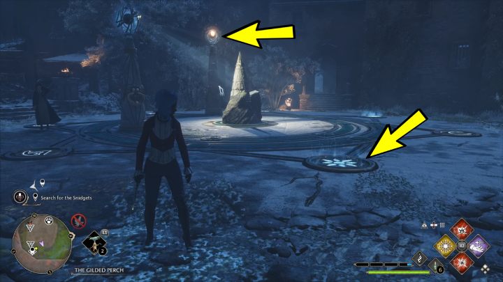 Place the stone with the yellow light so that its beam falls on the sun symbol - Hogwarts Legacy: A Bird in the Hand - Hogwarts Legacy: Relationship quests - Poppy - Hogwarts Legacy Guide