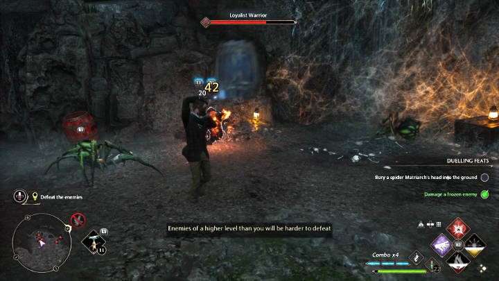 You will eventually reach a large arena where you will have to fight many opponents - Hogwarts Legacy: In the Shadow of the Mine - Hogwarts Legacy: Main quests - Hogwarts Legacy Guide