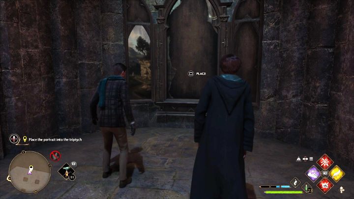 Go back to the crypt and put the canvas in the triptych - Hogwarts Legacy: In the Shadow of the Mine - Hogwarts Legacy: Main quests - Hogwarts Legacy Guide