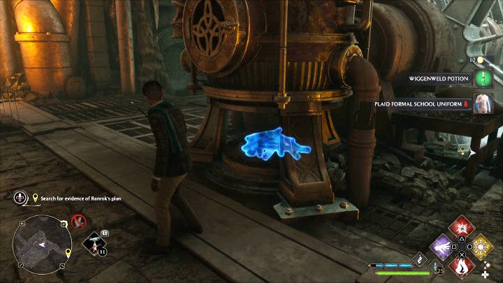 After the fight is over, light the fire under the cauldron to activate the next mechanism - Hogwarts Legacy: Its all Gobbledegook - Hogwarts Legacy: Main quests - Hogwarts Legacy Guide