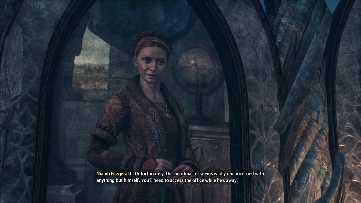 Go to The Map Chamber and talk to the portrait of Professor Niam Fitzgerald - Hogwarts Legacy: The Headmistress Speaks - Hogwarts Legacy: Main quests - Hogwarts Legacy Guide