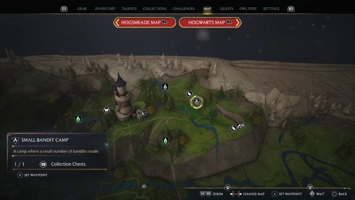 This chest is in the bandit camp near the North Ford Bog fast travel point - Hogwarts Legacy: North Ford Bog - Collection Chests - Hogwarts Legacy: Collection Chests - Hogwarts Legacy Guide