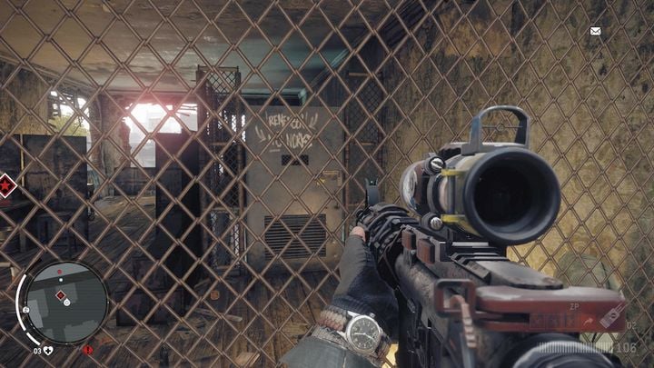 While being upstairs, you will notice a net, which will render you unable to cross to the main room - Holloway - Red zone | Key Points - Key Points - Homefront: The Revolution Game Guide & Walkthrough