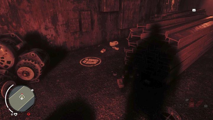 Once you are in the basement, approach a place marked with a white flag (see picture) - Sabotage | Walkthrough - Walkthrough - Homefront: The Revolution Game Guide & Walkthrough