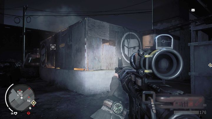 Northern side of the gate leads to the third warehouse - Old town - Red zone | Journals and jobs - Journals and jobs - Homefront: The Revolution Game Guide & Walkthrough