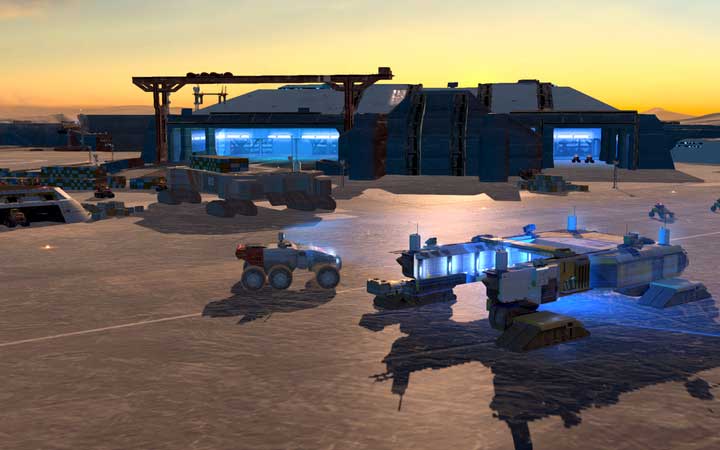 The blue healing beam. Your Carrier can have a similar ability. - Useful game hints - The basics - Homeworld: Deserts of Kharak Game Guide