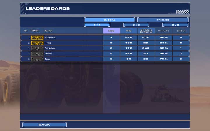 Nicknames of the best players appear on the leaderboard. - Skirmish / multiplayer - The basics - Homeworld: Deserts of Kharak Game Guide