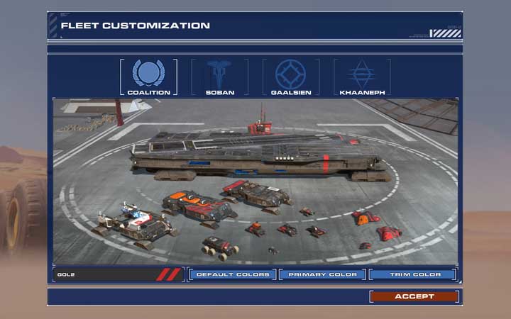 In the core version of the game, thee are only two factions available. - Comparison of available factions - Units and factions - Homeworld: Deserts of Kharak Game Guide