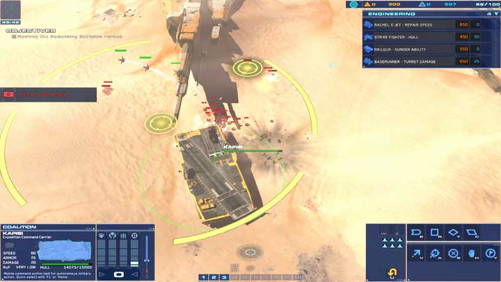 The last enemy attack is composed of AAVs and LAVs - however Kapisi can defend itself. - Mission 4 - Kalash Site - Campaign mode walkthrough - Homeworld: Deserts of Kharak Game Guide
