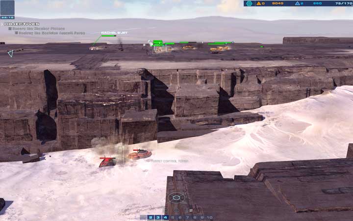 The turrets below will cause no problems, unless you want to use aircraft. - Mission 10 - Khashar Approach - Campaign mode walkthrough - Homeworld: Deserts of Kharak Game Guide