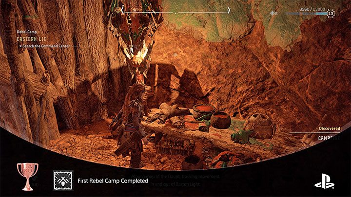 How to unlock: Completed key objectives in 1 Rebel Camp - Horizon Forbidden West: Trophies - list, trophy guide - Appendix - Horizon Forbidden West Guide