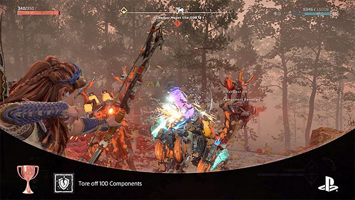 How to unlock: Detached 100 components from machines - Horizon Forbidden West: Trophies - list, trophy guide - Appendix - Horizon Forbidden West Guide