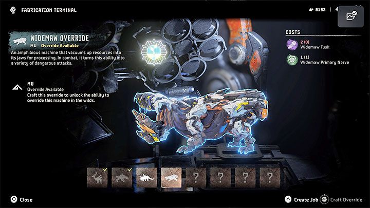 How to unlock: Unlocked and used the overrides for 10 different types of machine - Horizon Forbidden West: Trophies - list, trophy guide - Appendix - Horizon Forbidden West Guide