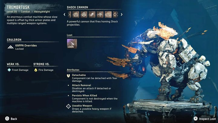 This trial consists of detaching one of the Tremortusk's heavy weapons and then using it to kill other machines - Horizon Forbidden West: Hunting Grounds: The Raintrace - trials walkthrough - Hunting grounds - Horizon Forbidden West Guide