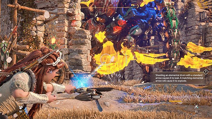 Carefully reading through all of the mammoth's tabs in the machine catalogue can also make the battle easier - Horizon Forbidden West: Tremortusk - boss, how to beat? - Bosses - Horizon Forbidden West Guide