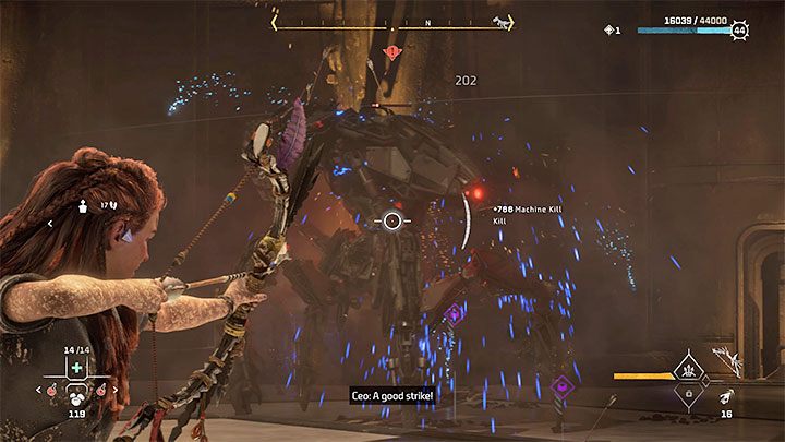 Based on this information, equip fire element ranged weapons and, optionally, quickly deploy fire traps in the area - Horizon Forbidden West: Faros Tomb - walkthrough - Main Storyline - Horizon Forbidden West Guide