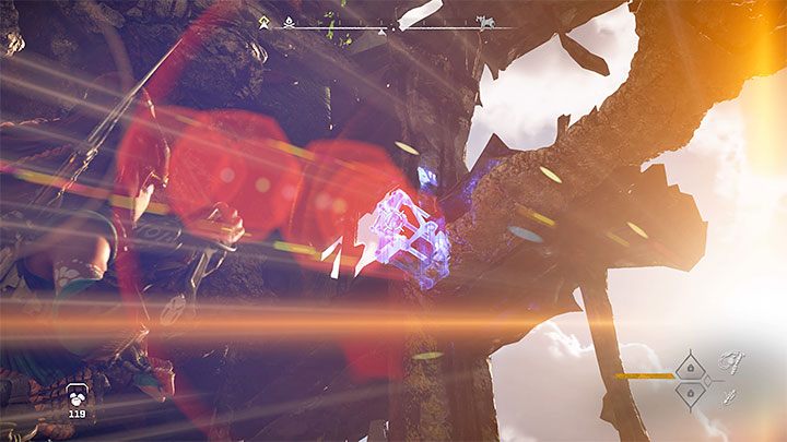 During the climbing section, at certain points you will need to press square to allow Aloy to jump backwards - Horizon Forbidden West: Forbidden Legacy - Alvas quest, walkthrough - Tasks of companions - Horizon Forbidden West Guide