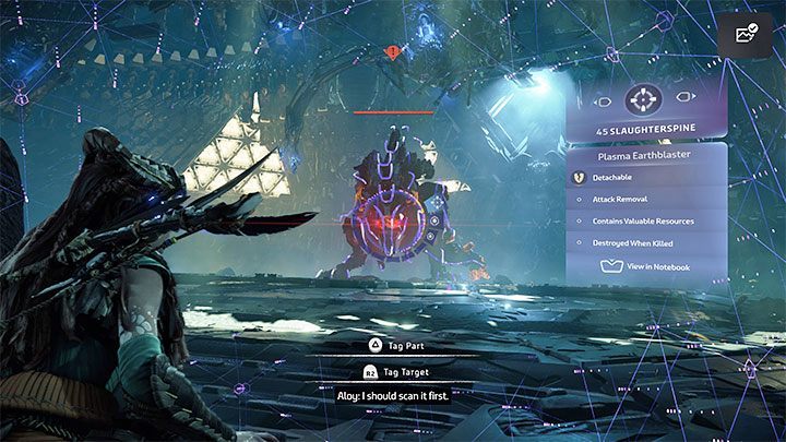 The battle against Slaughterspine takes place in the Assembly Chamber of Cauldron GEMINI, a unique location visited during one of the game's final main quests - Horizon Forbidden West: Slaughterspine - Cauldron GEMINI boss, how to defeat? - Bosses - Horizon Forbidden West Guide