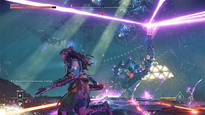 Carefully sift through all the tabs of Slaughterspine's entry to determine the components necessary to launch the plasma attacks - Horizon Forbidden West: Slaughterspine - Cauldron GEMINI boss, how to defeat? - Bosses - Horizon Forbidden West Guide