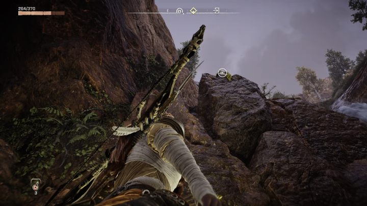 Follow the path along the lanterns, heading up the cave - Horizon Forbidden West: The Roots That Bind - walkthrough - Side quests - Horizon Forbidden West Guide