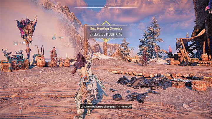 When you arrive at a hunting ground, you can talk to the Grounds Keeper to see the available trials and do them - Horizon Forbidden West: Hunting Grounds - List and general information - Hunting grounds - Horizon Forbidden West Guide