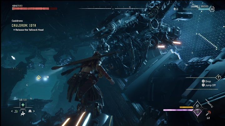 At the top, you'll see the mechanisms that you need to grab onto - Horizon Forbidden West: Tallneck (Salt Bite) - location - Salt Bite - Horizon Forbidden West Guide