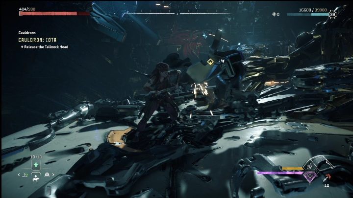 This mechanism will take you straight over the arm, from where you can jump to the top of the Tallneck - Horizon Forbidden West: Tallneck (Salt Bite) - location - Salt Bite - Horizon Forbidden West Guide