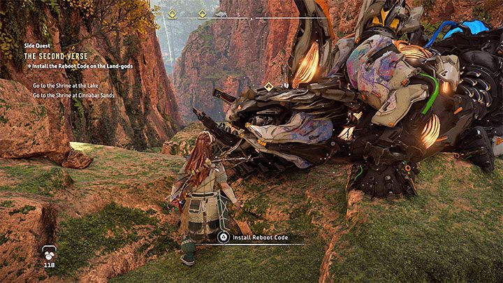 After getting rid of all the vines, return to the Do machine - Horizon Forbidden West: The Second Verse, Zos quest - walkthrough - Tasks of companions - Horizon Forbidden West Guide