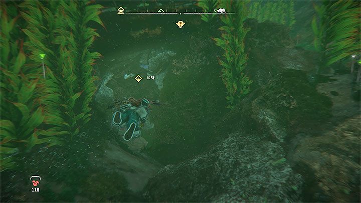 Explore the lake-bed to find the So machine - Horizon Forbidden West: The Second Verse, Zos quest - walkthrough - Tasks of companions - Horizon Forbidden West Guide