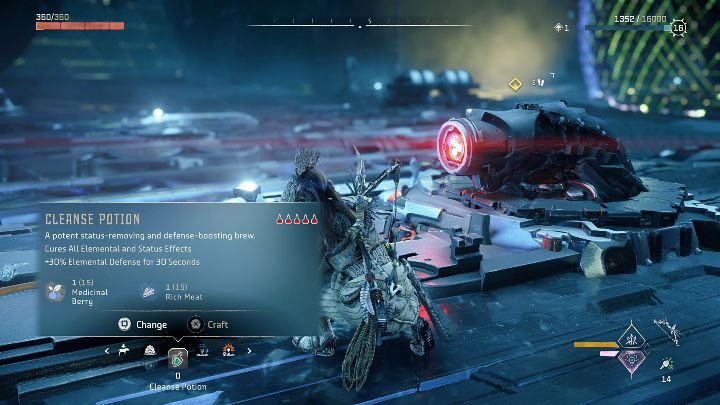 Negative status effects in Horizon Forbidden West can be healed with a special type of elixir, the Cleanse Potion - Horizon Forbidden West: States / Status effects - Basics - Horizon Forbidden West Guide