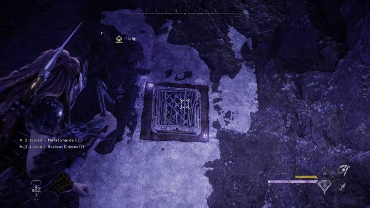 Jump up and pull yourself towards a protruding concrete beam - Horizon Forbidden West: The Deluge - walkthrough - Side quests - Horizon Forbidden West Guide