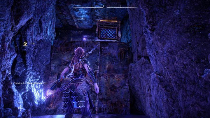 Turn left and pull a crate closer, then use it to get to the upper level - Horizon Forbidden West: The Deluge - walkthrough - Side quests - Horizon Forbidden West Guide